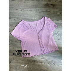 [viruSpluSSize]Áo crop gân Aero xuất dư xịn (AEROATGAN)