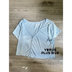 [viruSpluSSize]Áo crop gân Aero xuất dư xịn (AEROATGAN)