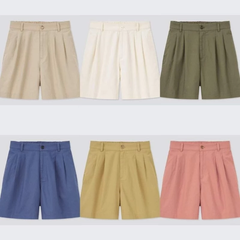 [viruSpluSSize]Short uni xịn chất linen eo bo chun co giãn bigSize(uniqSnnl)