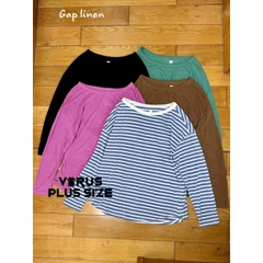 [viruSpluSSize]áo Gap linen mỏng mềm mịn  co giãn tốt bigSize