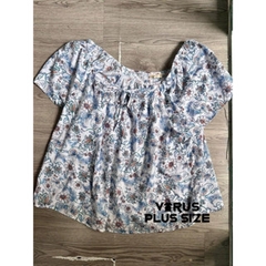 [viruSpluSSize]Áo Ana boho ngắn tay xuất xin bigiSize