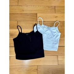 [viruSpluSSize] áo dây f21pluS cổ ren dây có tăng đơ xuất xịn bigSize(1095)