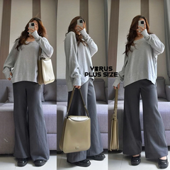 [virusplussize][khonhc] quần ống suông topten bigsize xuất xịn
