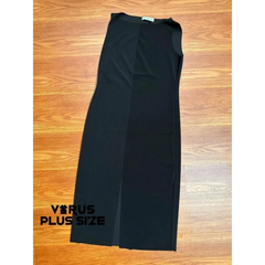 [virusplussize]Đầm xoài mng thun ponte xẻ truớc xuất xịn bigsize
