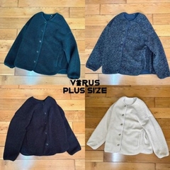 [viruSpluSSize]Áo khoác uni1 lông cừu xịn bigSize