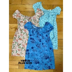 [viruSpluSSize]đầm hoa Pink voan bigSize xuất xịn