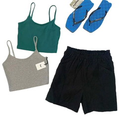 [viruSpluSSize]Short kaki Elizabeth vải mịn xịn xò