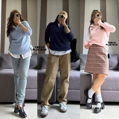 [viruSpluSSize]áo Sweater zip vineyard nỉ bông mềm mịn bigSize