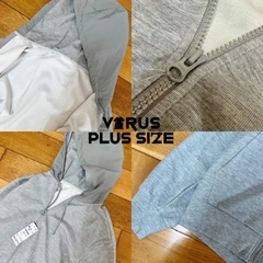 [viruSpluSSize]áo khoác nỉ blancce mềm mịn nón dù chống thấm xuất xịn