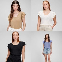 [viruSpluSSize]sale outlet - áo thun g.a.p linen tay cánh tiên xuất xịn