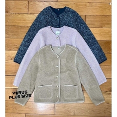 [viruSpluSSize]áo khoác un1 lông cừu có túi xinh