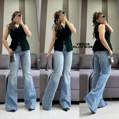 [viruSpluSSize]jean exp. ống loe nhẹ xuất xịn bigSize