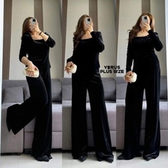 [viruSpluSSize]Set nhà Xoài nhung áo/gile/quần bigSize xuất dư xịn