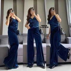 [viruSpluSSize]Set nhà Xoài nhung áo/gile/quần bigSize xuất dư xịn