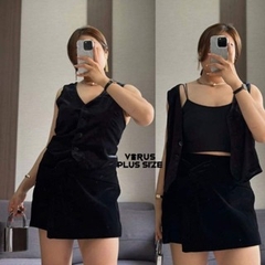 [viruSpluSSize]Set nhà Xoài nhung áo/gile/quần bigSize xuất dư xịn