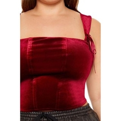 [viruSpluSSize]Áo dây f21pluS nhung xuất dư bigSize(5182)