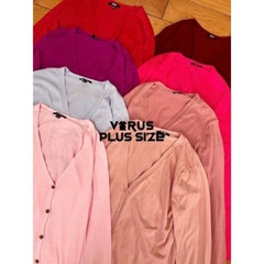 [viruSpluSSize]Cardigan Uni len dệt mỏng nhẹ baSic bigSize