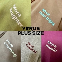 [viruSpluSSize]Set hoodie/ quần nỉ GJ bigSize xúât dư