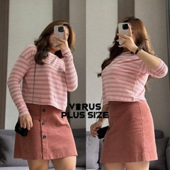 Áo crop tay dài Only mix chân váy OaSiS xinh xắn(có tách lẻ)