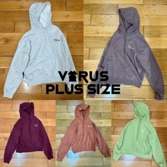 [viruSpluSSize]Set hoodie/ quần nỉ GJ bigSize xúât dư
