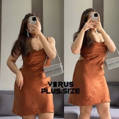 [viiruSpluSSize] Đầm lụa F21 xuất xịn bigSize(4344)