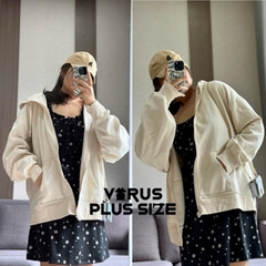 [viruSpluSSize]Áo khoác DSG khoá zip 2 màu BigSize xuất xịn
