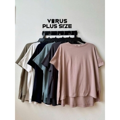 Áo thun MUJ.I tay nối overSize xuất xịn