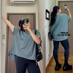 Áo thun MUJ.I tay nối overSize xuất xịn