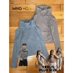 [viruSpluSSize]Áo cổ lọ Xoài mng len gân bigSize