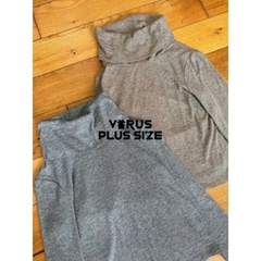 [viruSpluSSize]Áo cổ lọ Xoài mng len gân bigSize