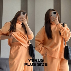 [viruSpluSSize]bộ dSg cổ lọ quần jogger Set bộ mùa đông bigSize