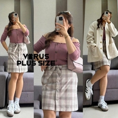 [viruSpluSSize]sale outlet - Áo bẹt vai AERO cổ cuốn biên BigSize xuất xịn