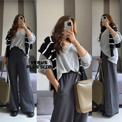 [virusplussize][khonhc] quần ống suông topten bigsize xuất xịn