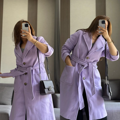 [viruSpluSSize]Áo dạ M&S bigSize cổ bẻ đen/tím xuất xịn