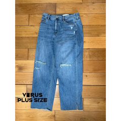 [virusplussize][khonhc]Quần jean Disclose bigsize ống đứng