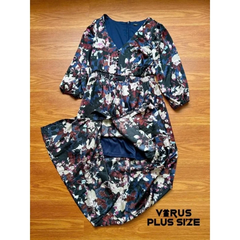 [virusplussize]Đầm lụa Studio 1886 eo mocking bigsize