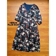 [virusplussize]Đầm lụa Studio 1886 eo mocking bigsize