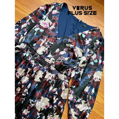 [virusplussize]Đầm lụa Studio 1886 eo mocking bigsize