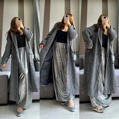 [virusplussize]áo dạ mua đông m&s sọc nhuyễn bigsize form dài