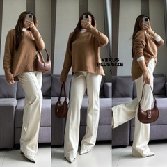 Áo len cổ tròn Treasure xuất xịn bigsize