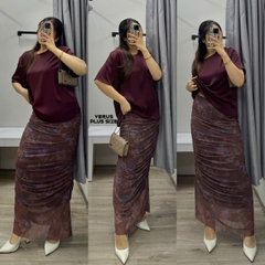 Áo lụa gân Primark basic bigsize