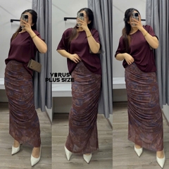 Áo lụa gân Primark basic bigsize