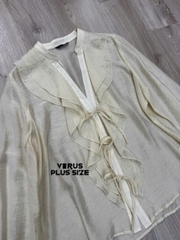 Áo somi kiểu ZAra cổ V bèo xuất xịn bigsize