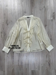 Áo somi kiểu ZAra cổ V bèo xuất xịn bigsize