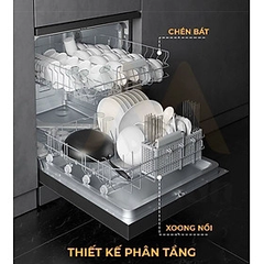 Máy Rửa Bát Xiaomi Mijia S1 15 Bộ VDW1501M – Khử Trùng 99,9% Kết Nối App Mihome