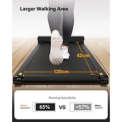 Máy Chạy Bộ Xiaomi Urevo Spacewalking Thông Minh Kết Nối App Độ Ồn Cực Thấp 25dB, Thiết Kế Mỏng Nhỏ Gọn Thảm Chạy Đàn Hồi 5 Lớp, Công Suất 745 W - Hàng Chính Hãng