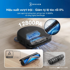 Robot Hút Bụi Lau Nhà Ecovacs Deebot X5 Pro Omni Giặt Nước Nóng