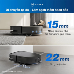 Robot Hút Bụi Lau Nhà Ecovacs Deebot X5 Pro Omni Giặt Nước Nóng