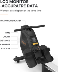 Máy Tập Xô Ngực Tay Xiaomi Urevo Folding Rower Độ Ồn Thấp 35dB Với Thiết Kế Nhỏ Gọn Linh Hoạt, Công Suất Lớn - Hàng Chính Hãng