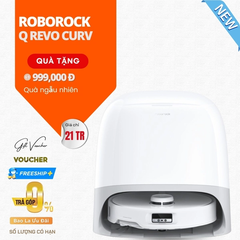 Robot Hút Bụi Lau Nhà Roborock Q Revo Curv 18.500 Pa - Hàng Chính Hãng